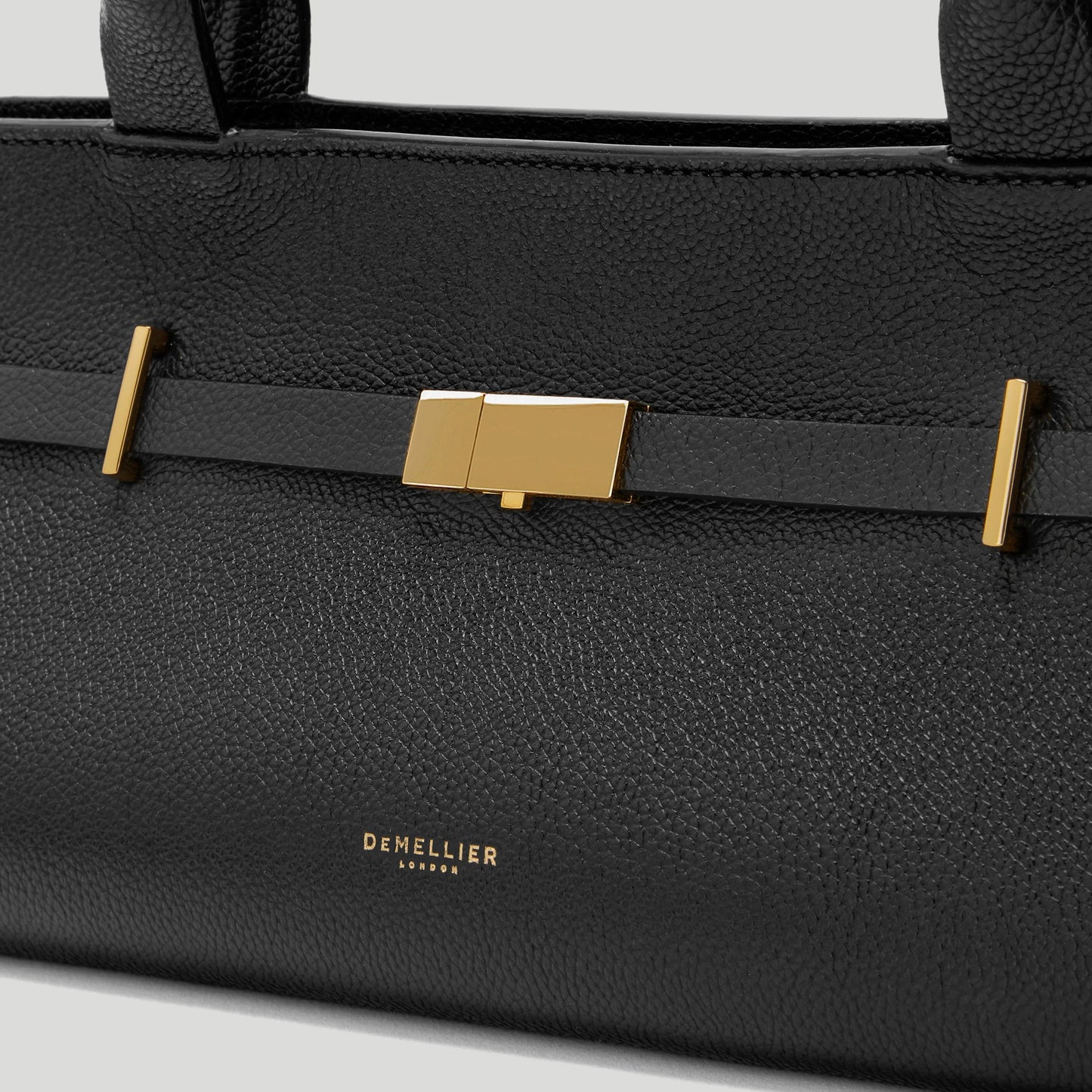 DeMellier New York Shoulder Bag Black Small Grain