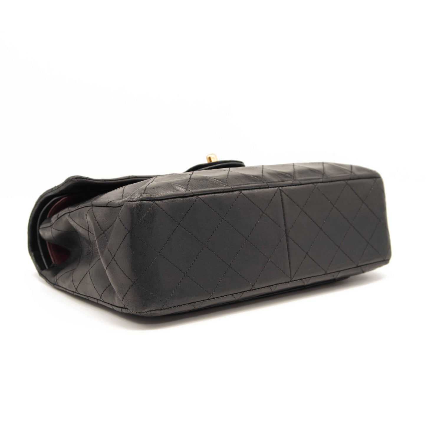 Chanel Lambskin Quilted Medium Double Flap Black