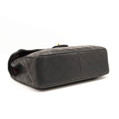 Chanel Lambskin Quilted Medium Double Flap Black