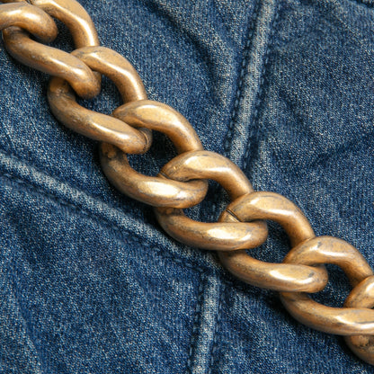 CHANEL 19 Denim Maxi Flap - Blue Jean