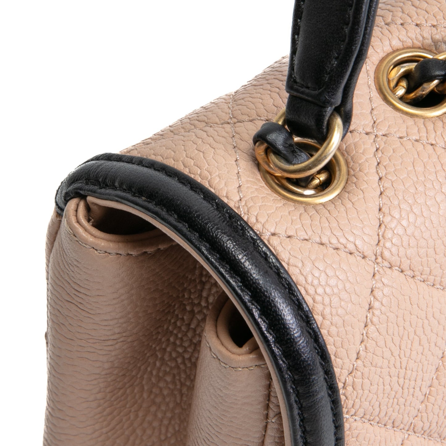 CHANEL Filigree CC Small Flap Bag  - Dark Beige