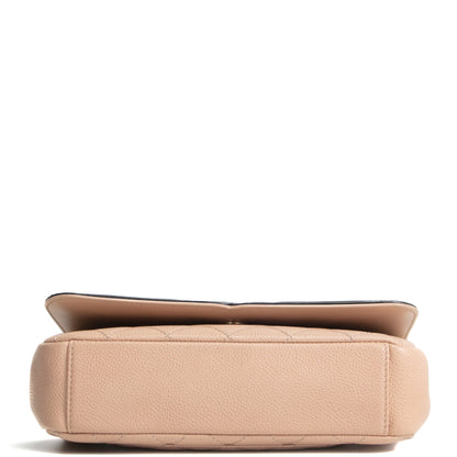 CHANEL Filigree CC Small Flap Bag  - Dark Beige