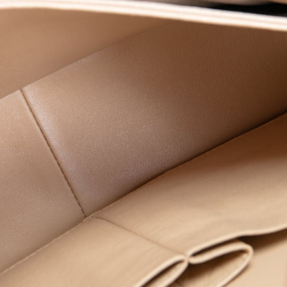 CHANEL Classic Jumbo Double Flap Quilted Caviar - Beige