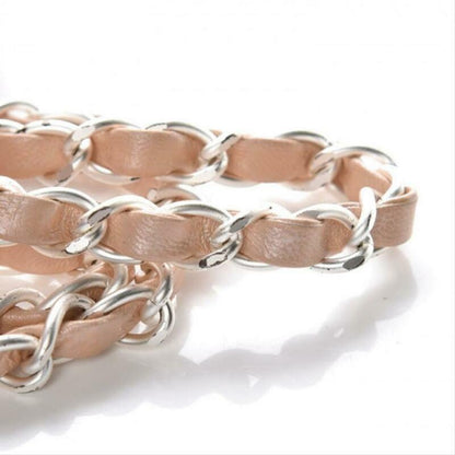 Chanel Classic Quilted Mini Rectangular Flap Beige Lambskin Leather